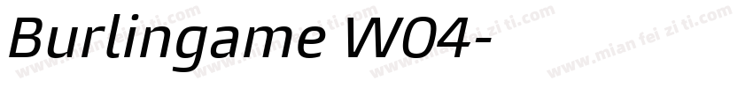 Burlingame W04字体转换
